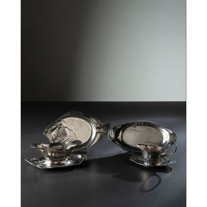 Four Kayserzinn Jugendstil