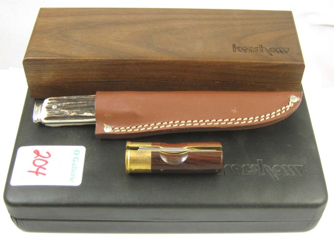 FOUR KERSHAW COLLECTABLE KNIVES