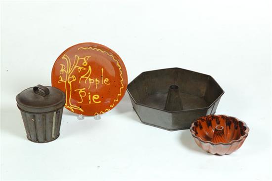 FOUR KITCHEN ITEMS.  American  19th