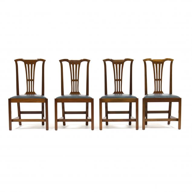 FOUR KITTINGER, CHIPPENDALE STYLE