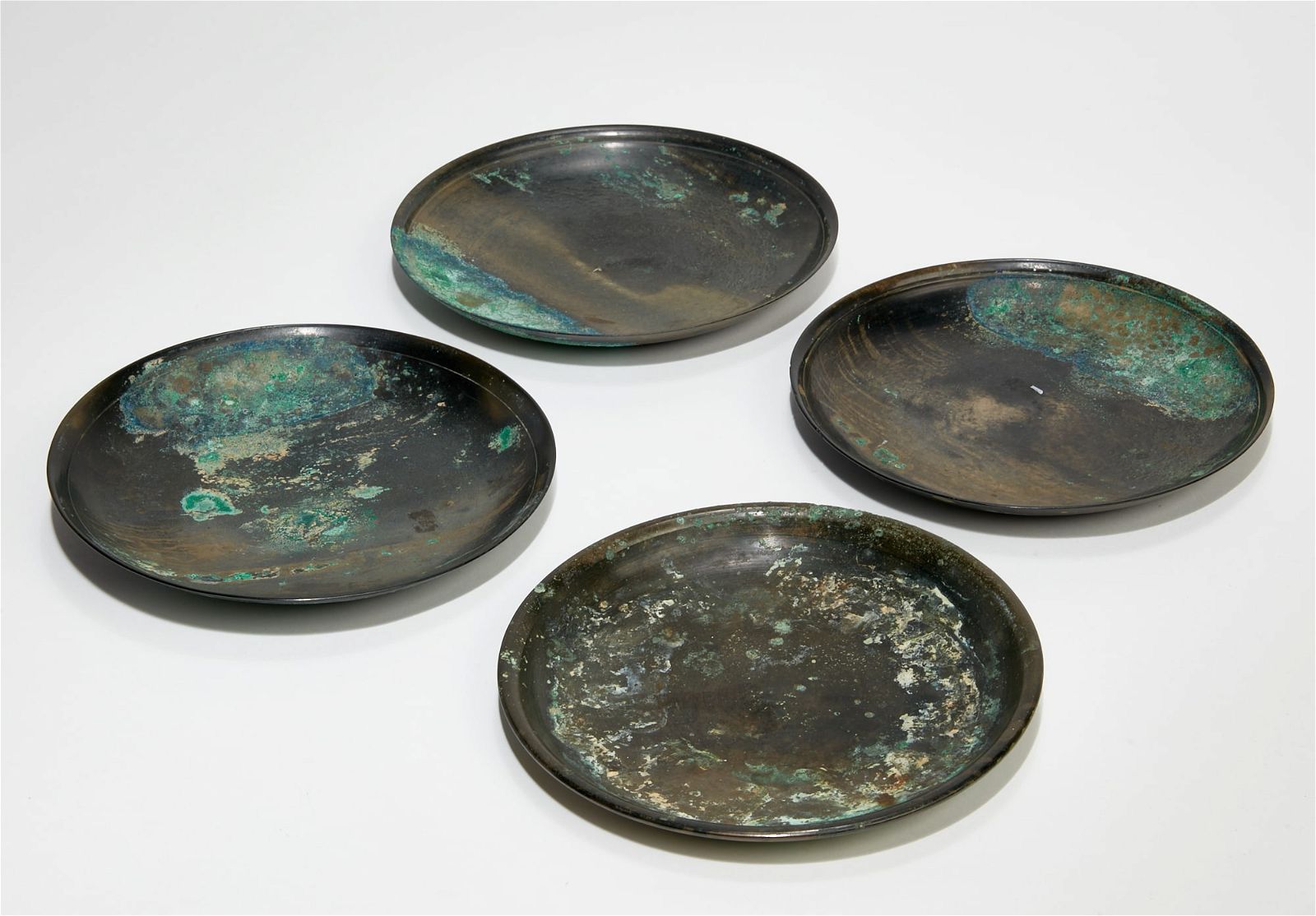 FOUR KOREAN BRONZE PLATESFour