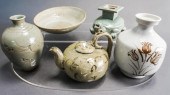FOUR KOREAN CELADON GLAZED VES
