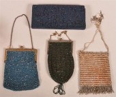 FOUR LADIES MESH AND BEADED HA