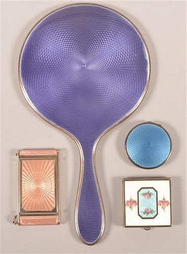 FOUR LADIES VINTAGE ENAMEL BUREAU