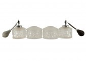 FOUR LALIQUE "ENFANTS" GLASS V