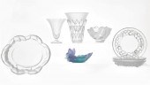 FOUR LALIQUE GLASS ARTICLESA g