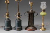Four Lamp Bases one made from