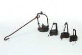 FOUR LAMPS.  American  19th ce