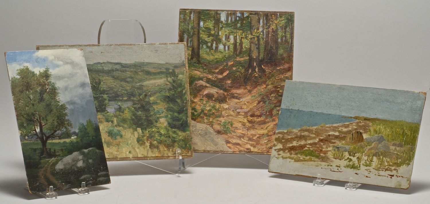 FOUR LANDSCAPE STUDIESAmerican
