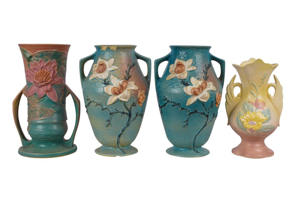 FOUR LARGE AMERICAN POTTERY