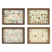 FOUR LARGE ARTIFACT DISPLAYS O