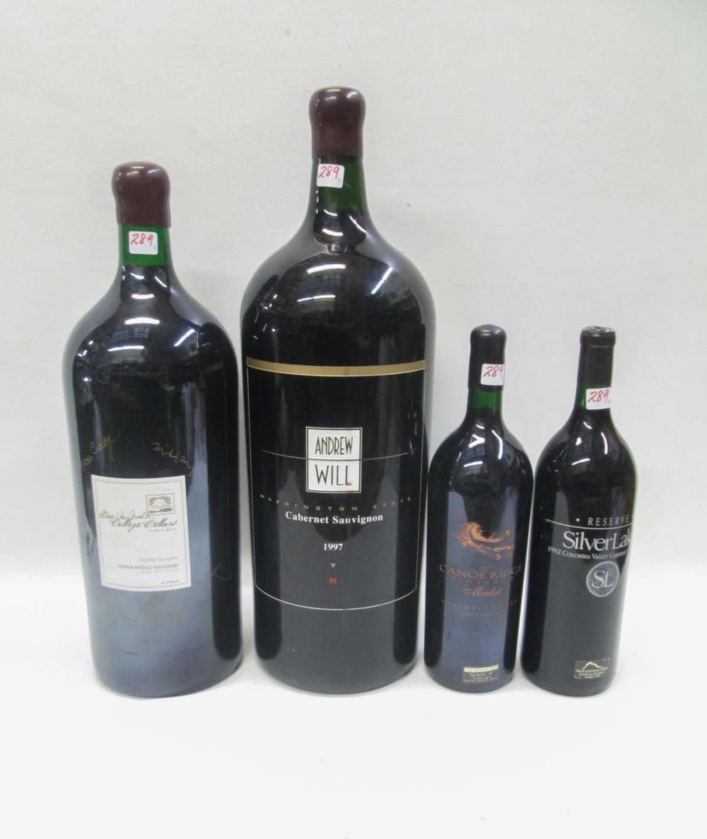 FOUR LARGE BOTTLES OF VINTAGE