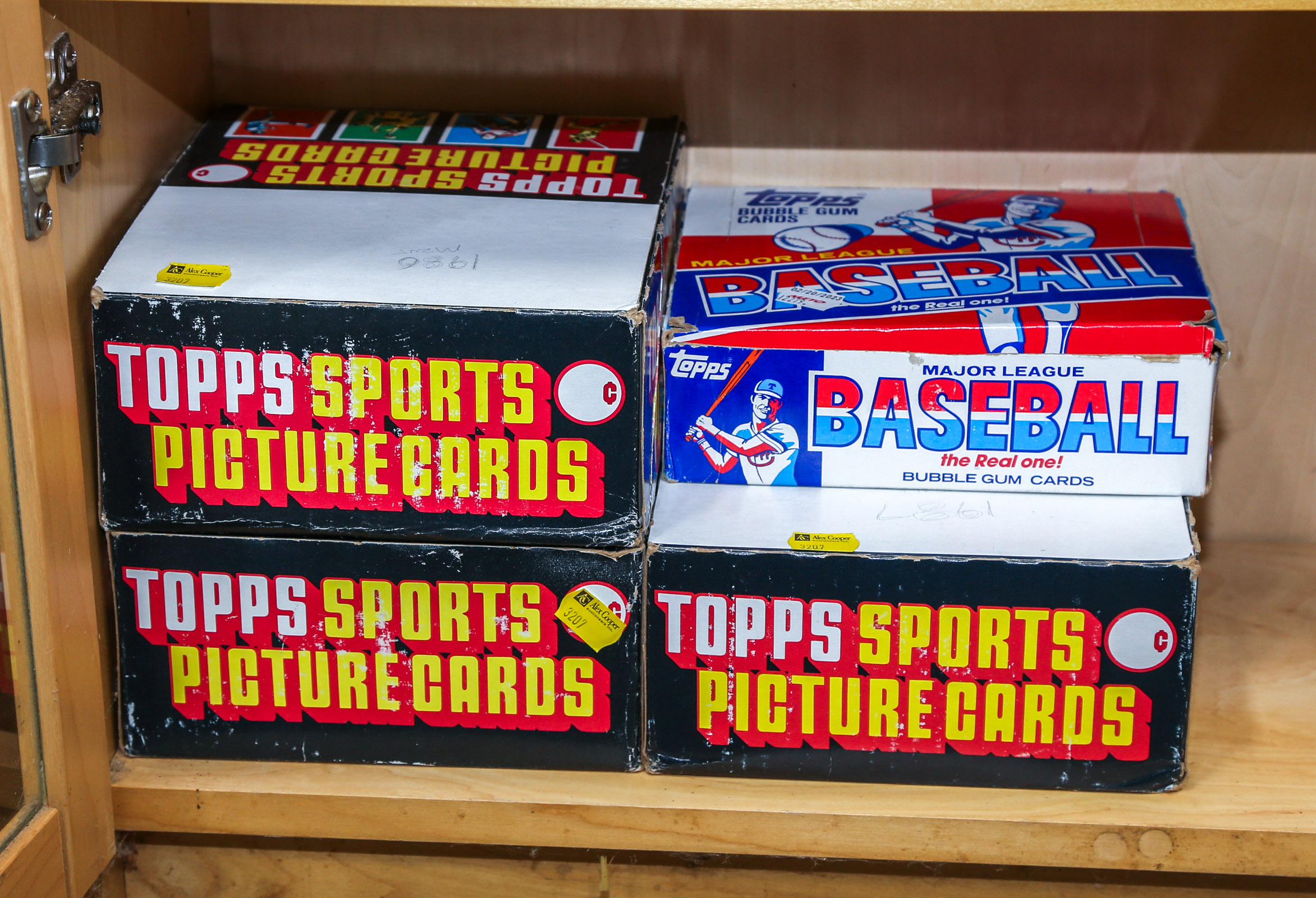 FOUR LARGE BOXES OF TOPPS