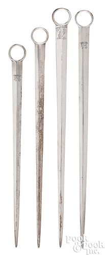 FOUR LARGE GEORGIAN SILVER
