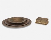 FOUR L.C. TIFFANY GILT-BRONZE