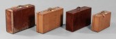 Four Leather Suitcases America