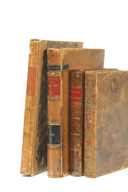 FOUR LEATHERBOUND VOLUMES OF OHIO