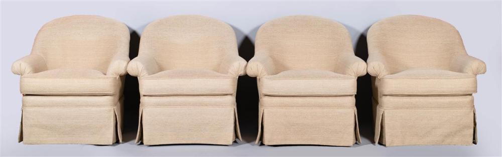 FOUR LEE JOFA CLUB CHAIRSFOUR LEE
