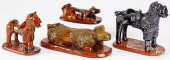 FOUR LESTER BREININGER REDWARE