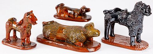 FOUR LESTER BREININGER REDWARE