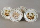 Four Lille soft paste porcelai