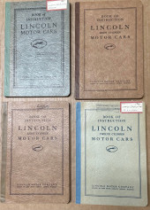 FOUR LINCOLN MODEL K MANUALS -