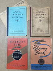 FOUR LINCOLN MODEL K MANUALS -