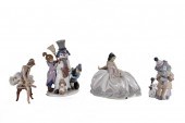 FOUR LLADRO PORCELAIN FIGURESE