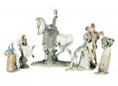 FOUR LLADRO PORCELAIN FIGURESe
