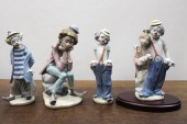 FOUR LLADRO PORCELAIN FIGURINE