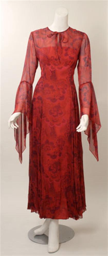 Four long sleeve full-length gowns
