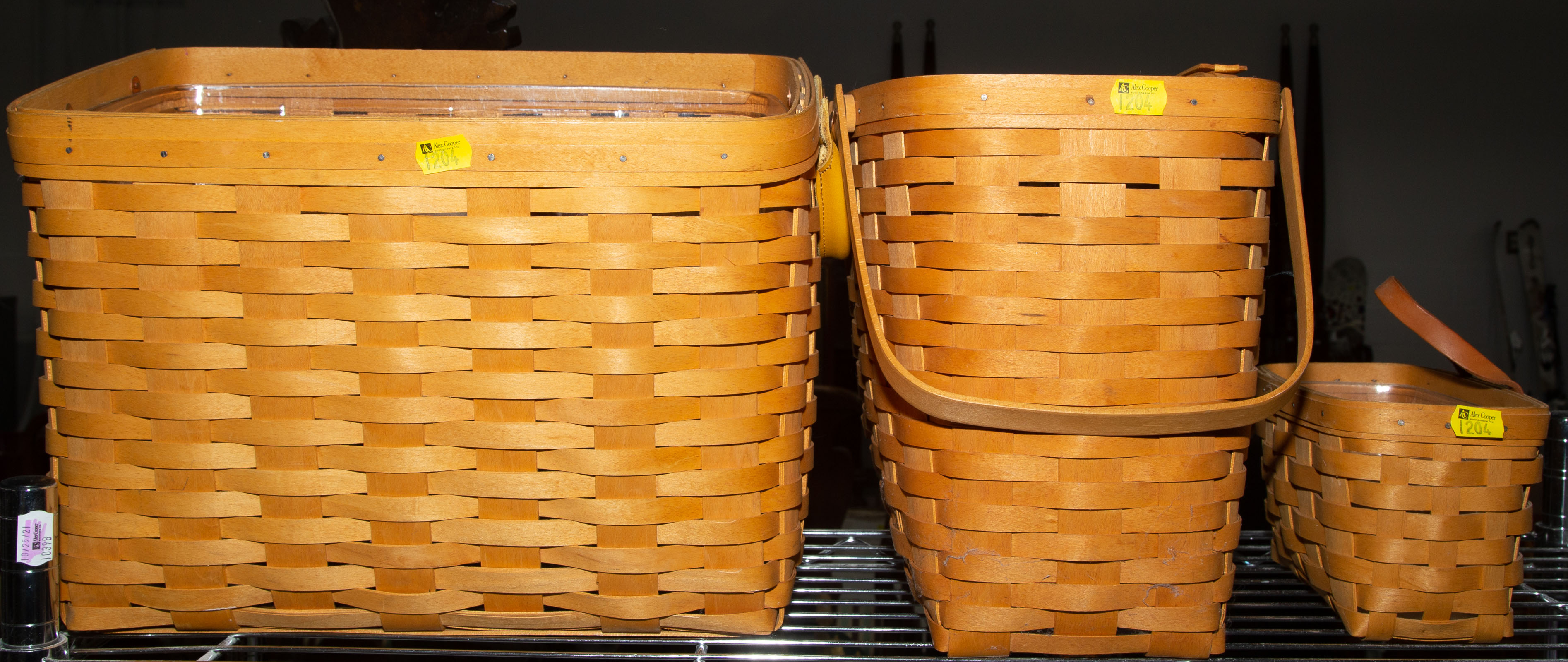 FOUR LONGABERGER BASKETS 5 to 12