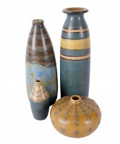 FOUR LOUIS LOURIOUX POTTERY VA