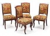 FOUR LOUIS PHILIPPE MAHOGANY S