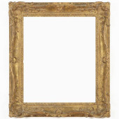 FOUR LOUIS XV STYLE GILTWOOD A