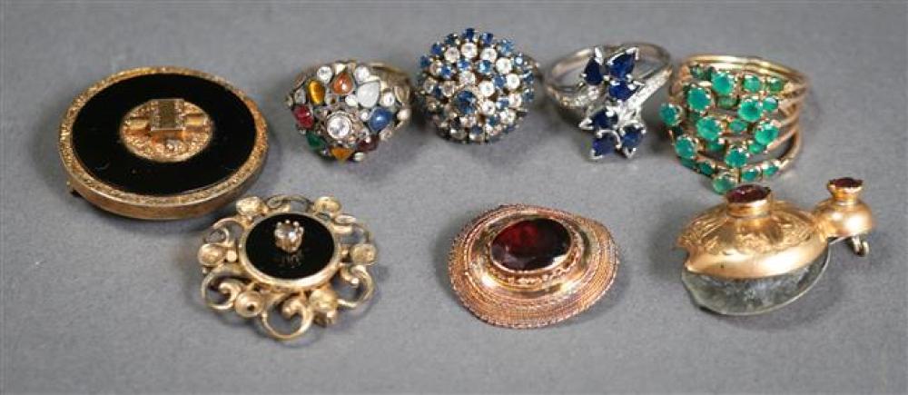 FOUR LOW PURITY RINGS AND FOUR