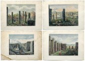 Four Luigi Rossini engravings