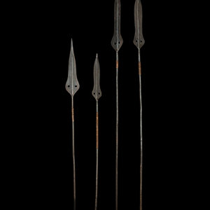 Four Maasai Warrior Spears East