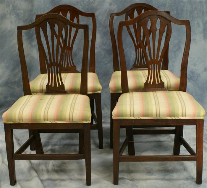 Four mahogany Georgian