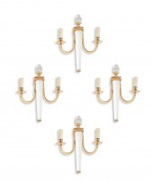 FOUR MAISON BAGUES GILT AND LU