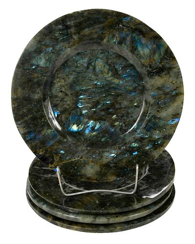 FOUR MALAGASY LABRADORITE