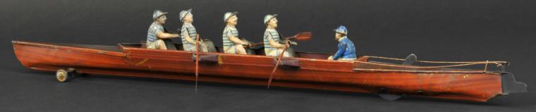 FOUR MAN SCULL WITH COXSWAIN