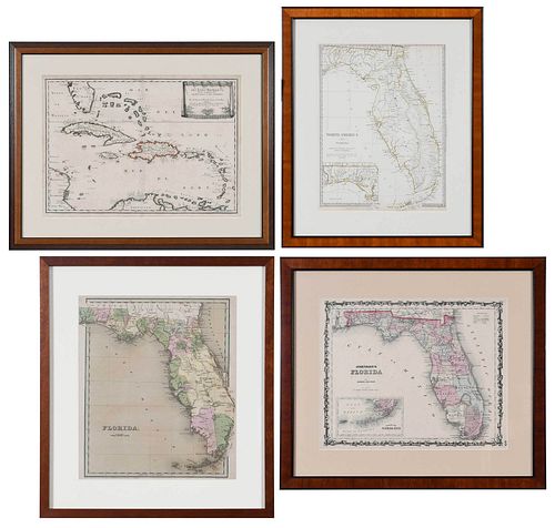 FOUR MAPS OF FLORIDA AND THE
