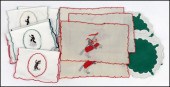 FOUR MARGHAB COCKTAIL NAPKINS.