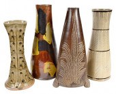 FOUR MARK HEWITT VASES(Pittsbo