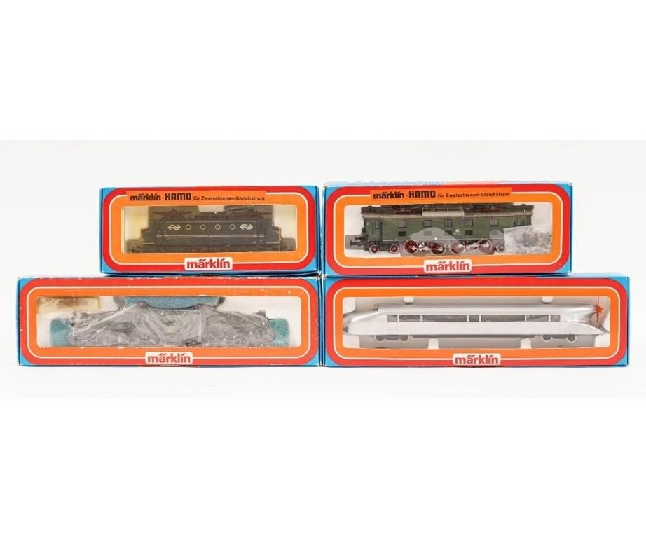 Four Marklin HO engines all in