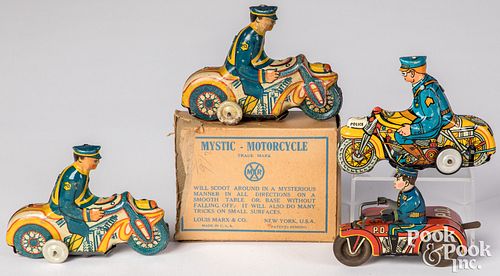 FOUR MARX LITHOGRAPHED TIN
