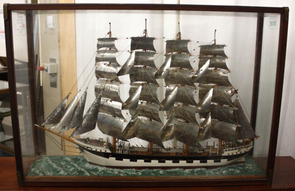 FOUR MAST SAILING SHIP MODELFOUR
