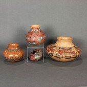 FOUR MATA ORTIZ POTTERY OLLA V