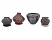 FOUR MATA ORTIZ POTTERY VESSEL